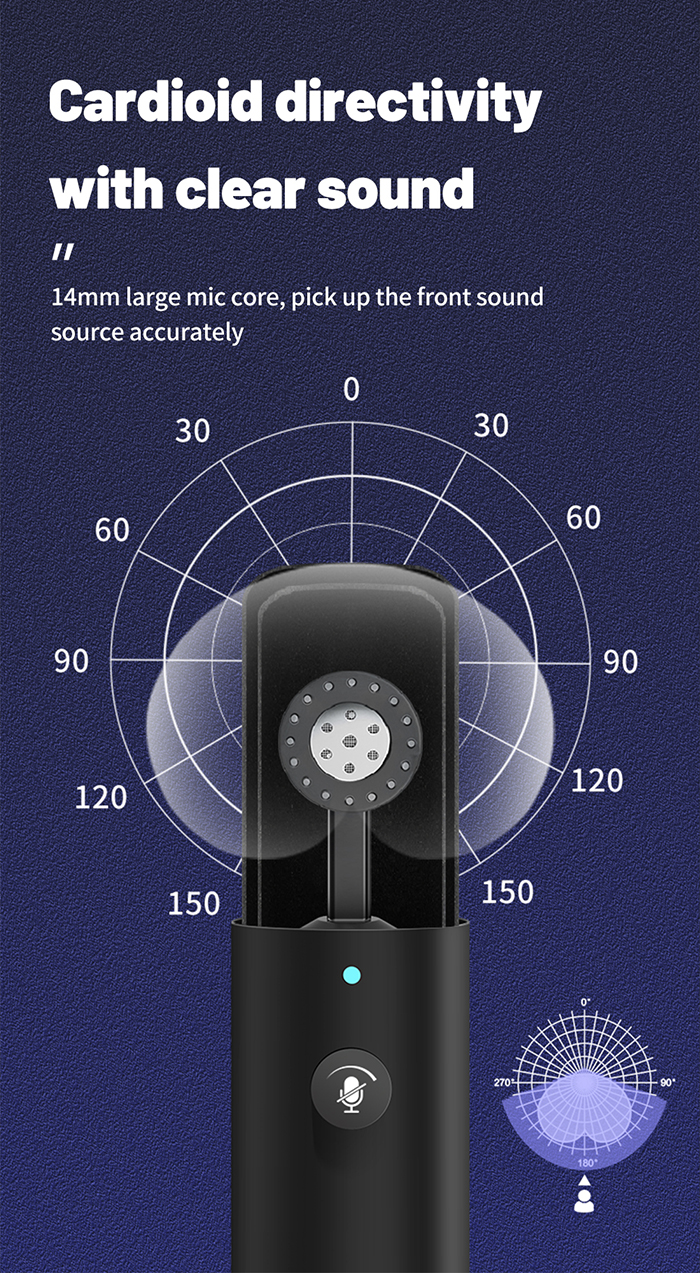 USB Microphone Desktop Computer Mic YR70Black